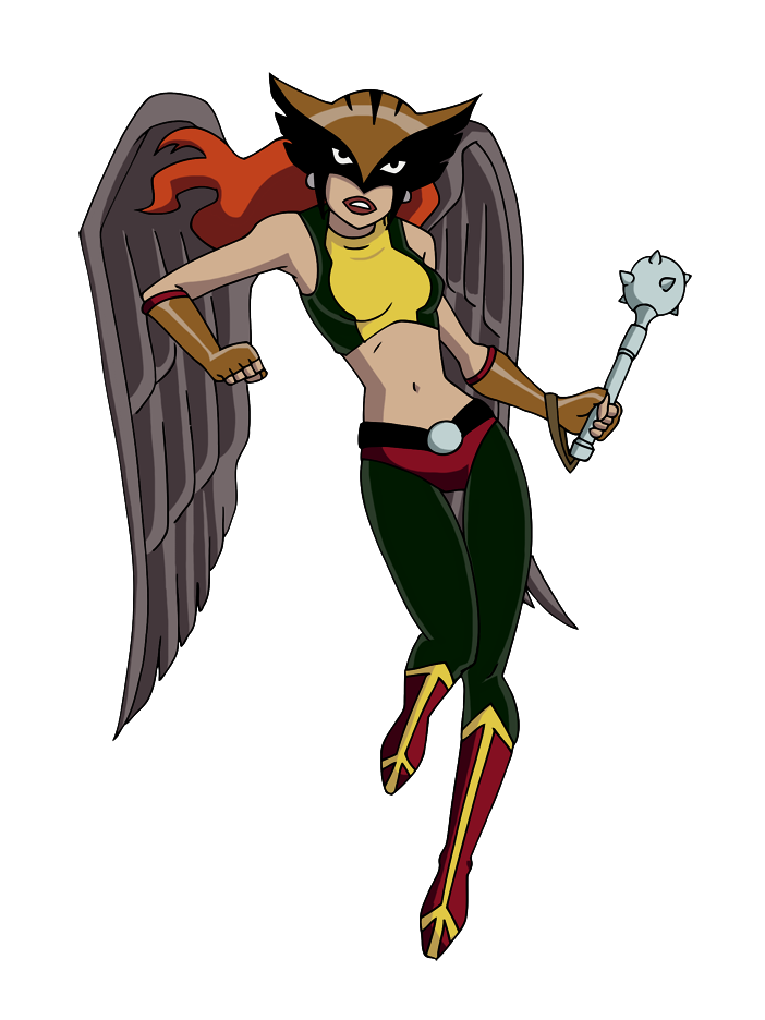 Hawk Girl Cartoon Png Clip Art Library