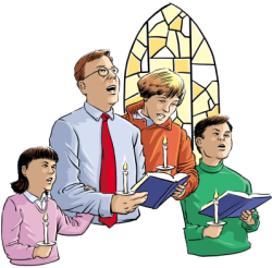 Family Going To Church Clipart 