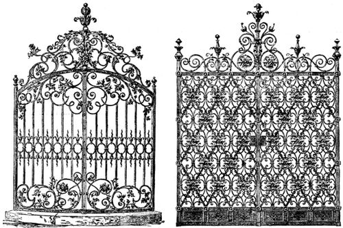 clip art wrought iron gates - photo #20