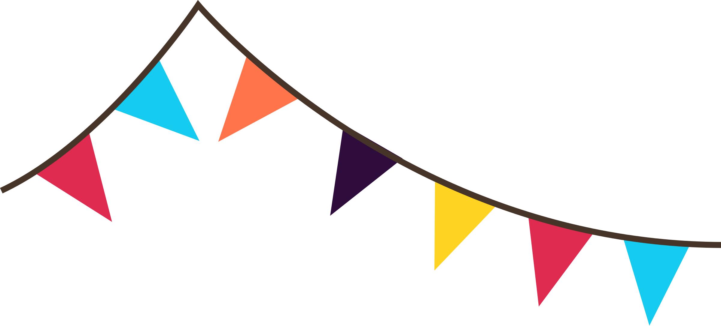 banner triangle flags