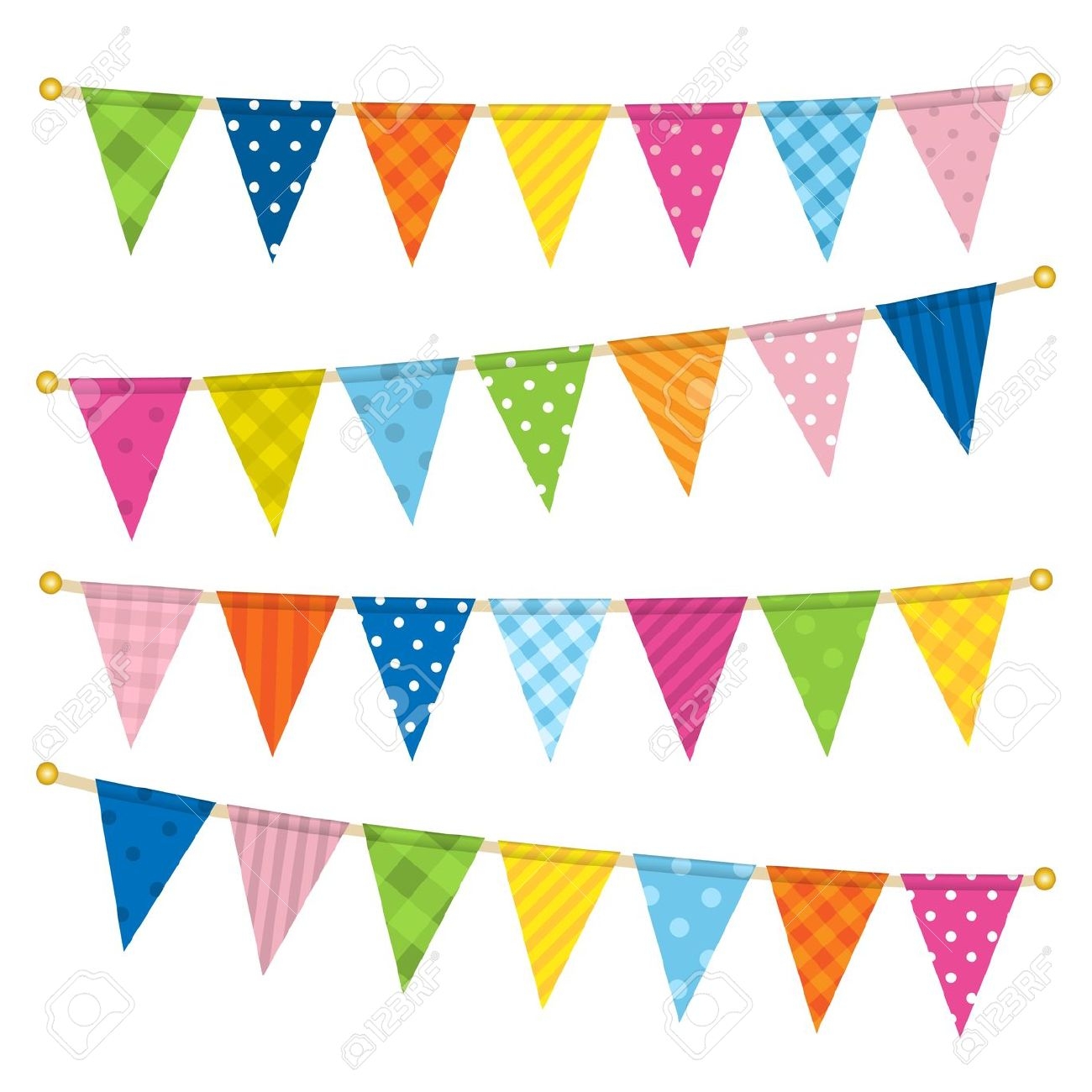 Carnival Flags Clipart 