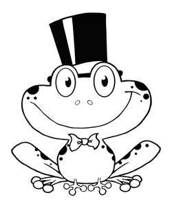 Black And White Bumpy Toad Royalty Free Clipart Picture. Snowjet.co 