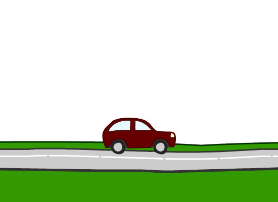 animated car on road - Clip Art Library