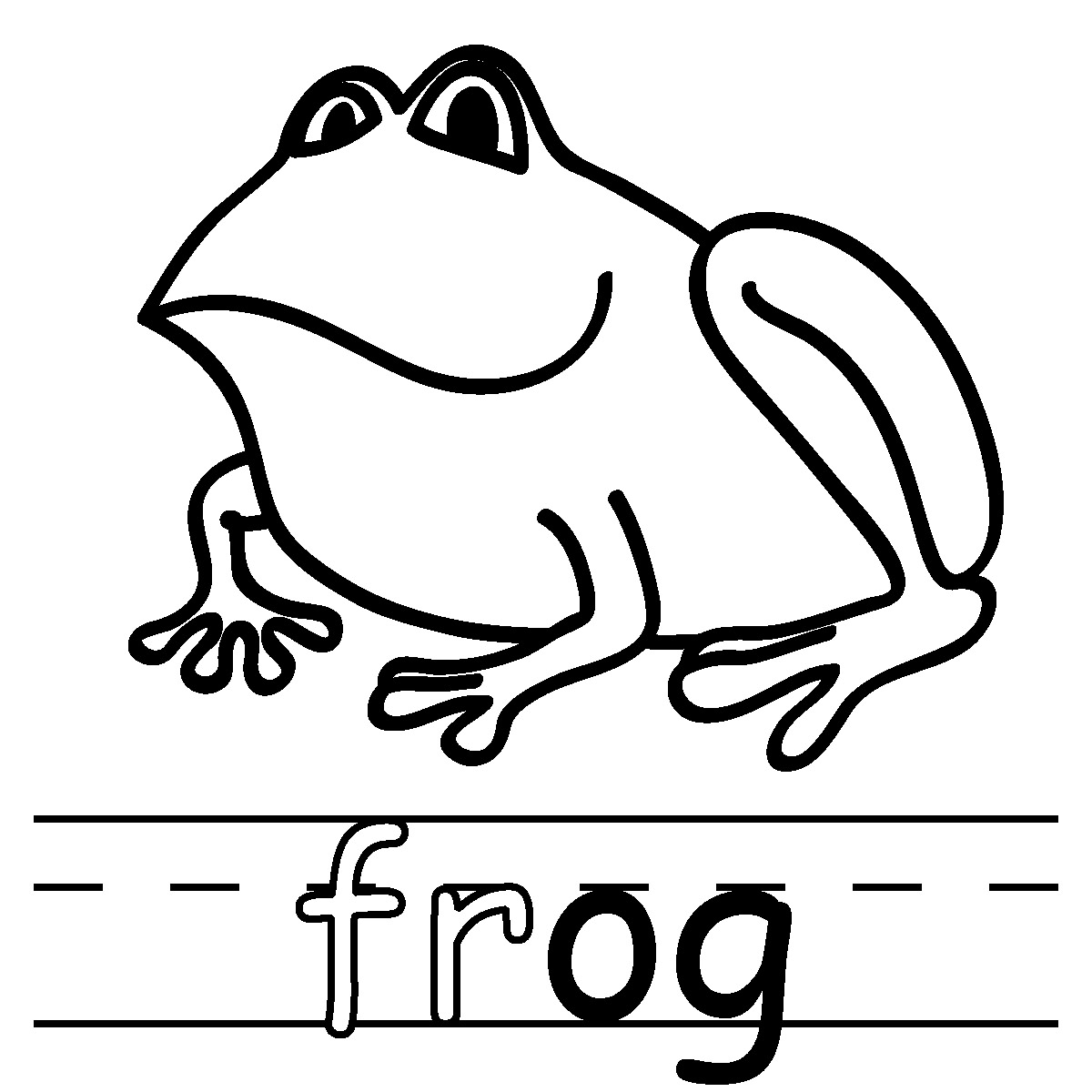 Toad Clipart Black And White 
