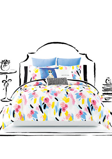kate spade new york� Paintball Floral Comforter Set 