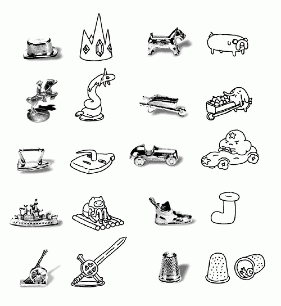 Monopoly Game Pieces Clipart Clip Art Library