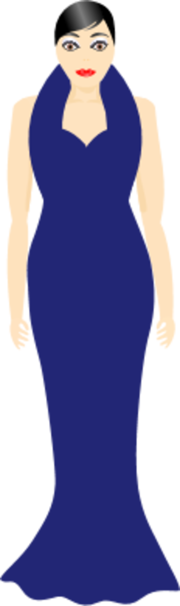 Clipart woman dressing 