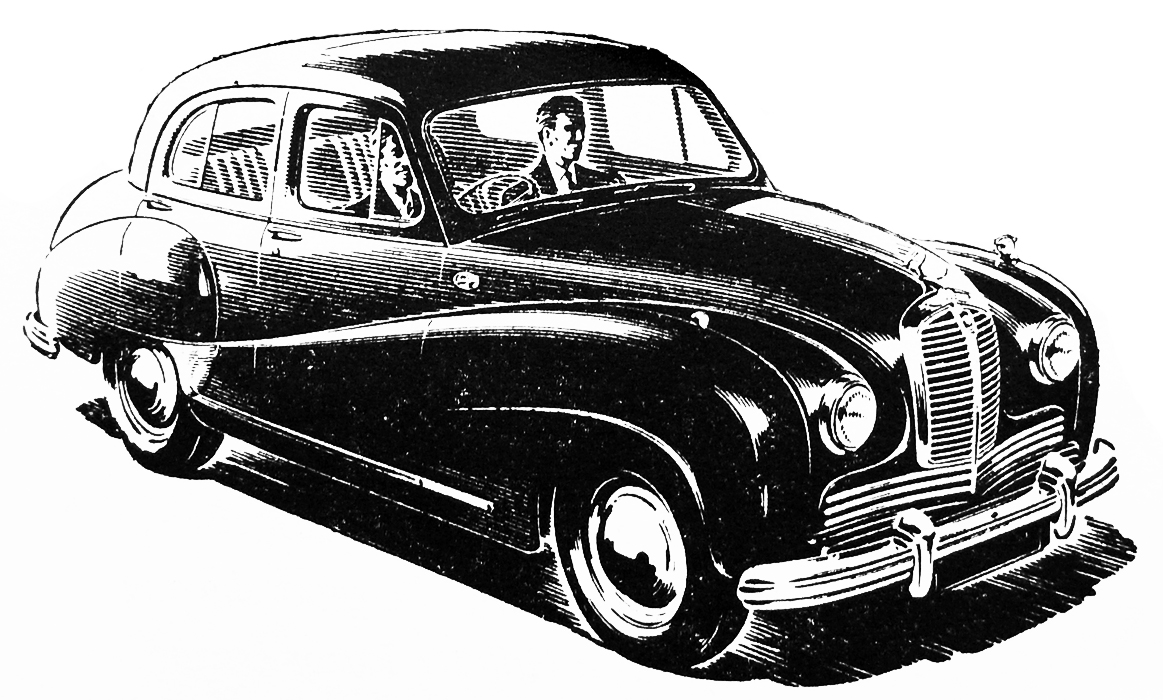 Austin car vintage clip art 