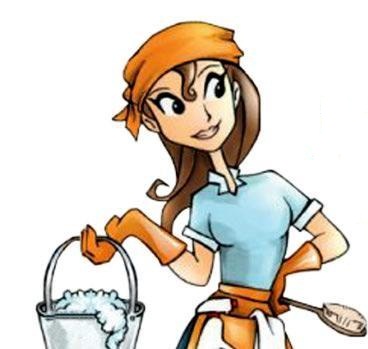 Cleaning Lady Cartoon 