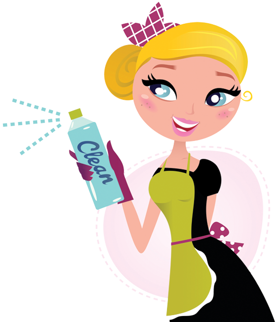 Cartoon Cleaning Lady Clipart 