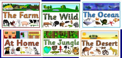different habitat of animals - Clip Art Library