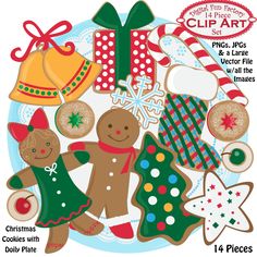 Holiday Cookie Clip Art 