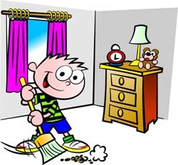 Children Cleaning Clipart 
