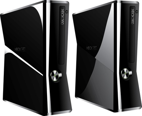 Microsoft Xbox 360 Slim, Vector Image 