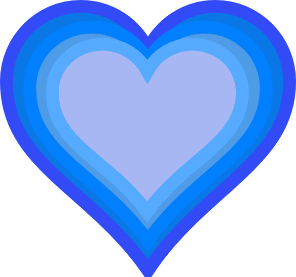 Blue heart clipart png 