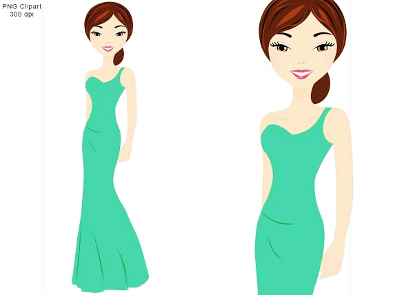 Clipart woman dressing 