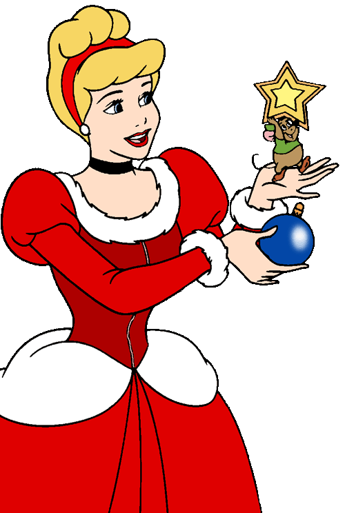 Christmas disney characters clipart 