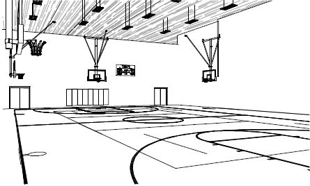 Gym class clipart black and white 