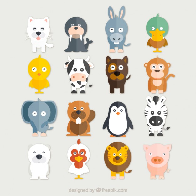 happy animals illustration - Clip Art Library