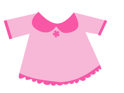 Baby girl clothes clipart 