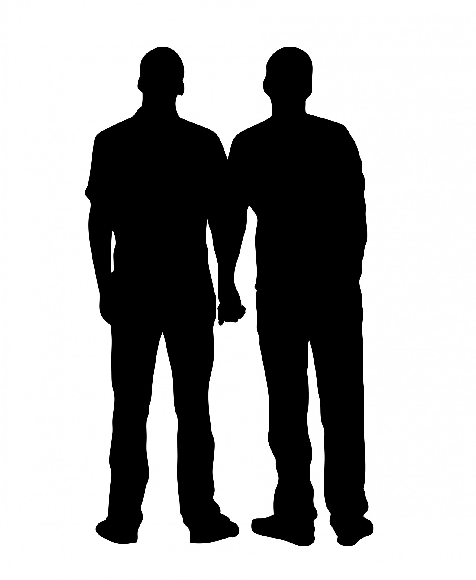 Gay Couple Holding Hands Free Stock Photo 