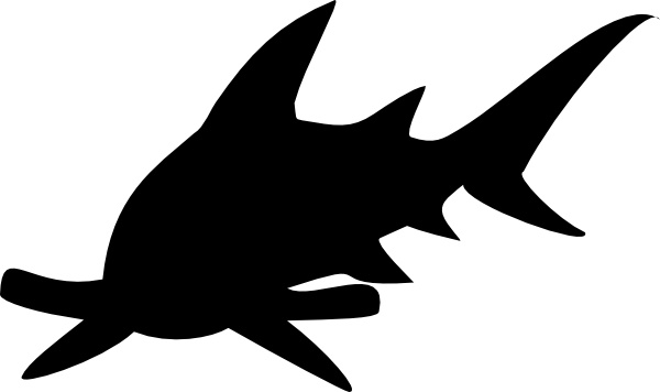Hammerhead Shark clip art Free vector in Open office drawing svg 