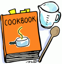 Recipe Book for Free Appetizer Clipart 