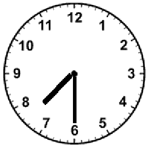 7 30 Clock Clipart 