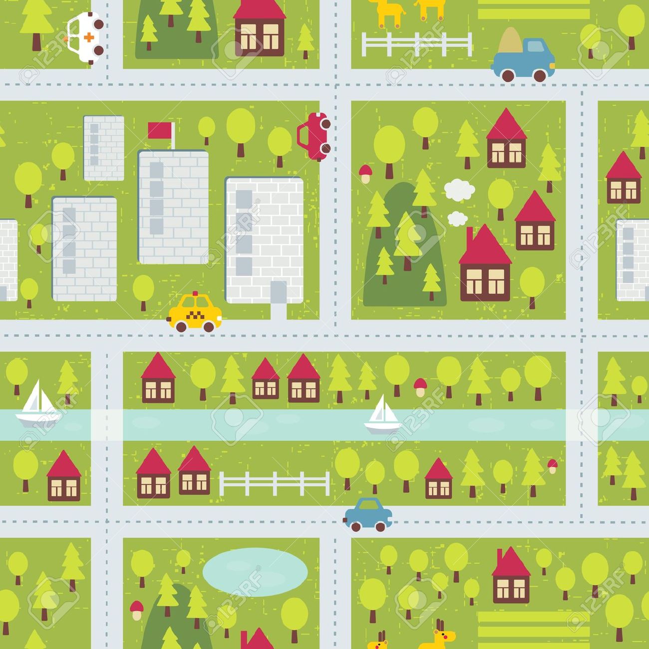 Clipart Street Map Cartoon Clip Art Library Images