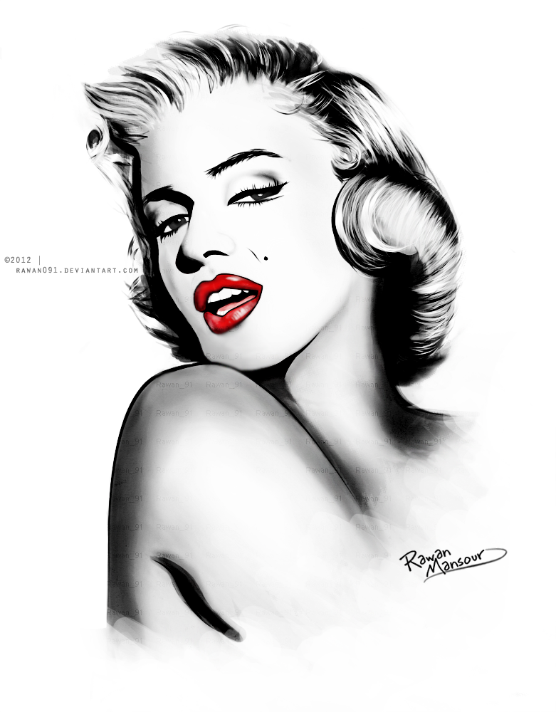 13 Marilyn Monroe Vector Clip Art Image 