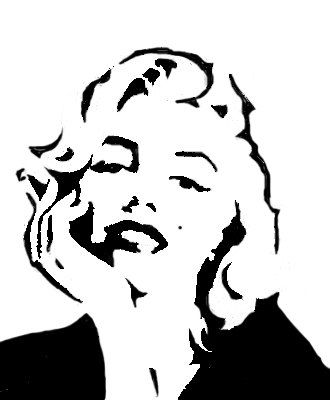Marilyn Monroe Stencil 