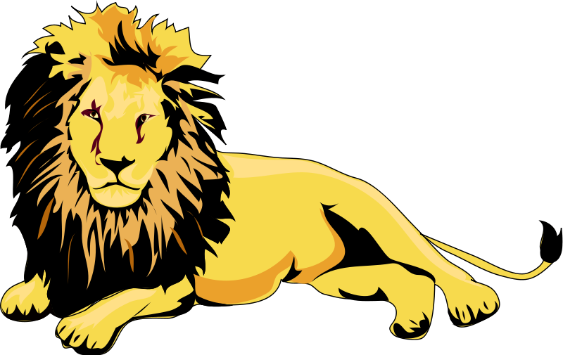 Lion Lying Down Clipart 