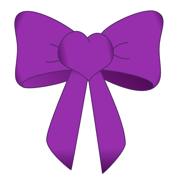 Purple Ribbon Clip Art 
