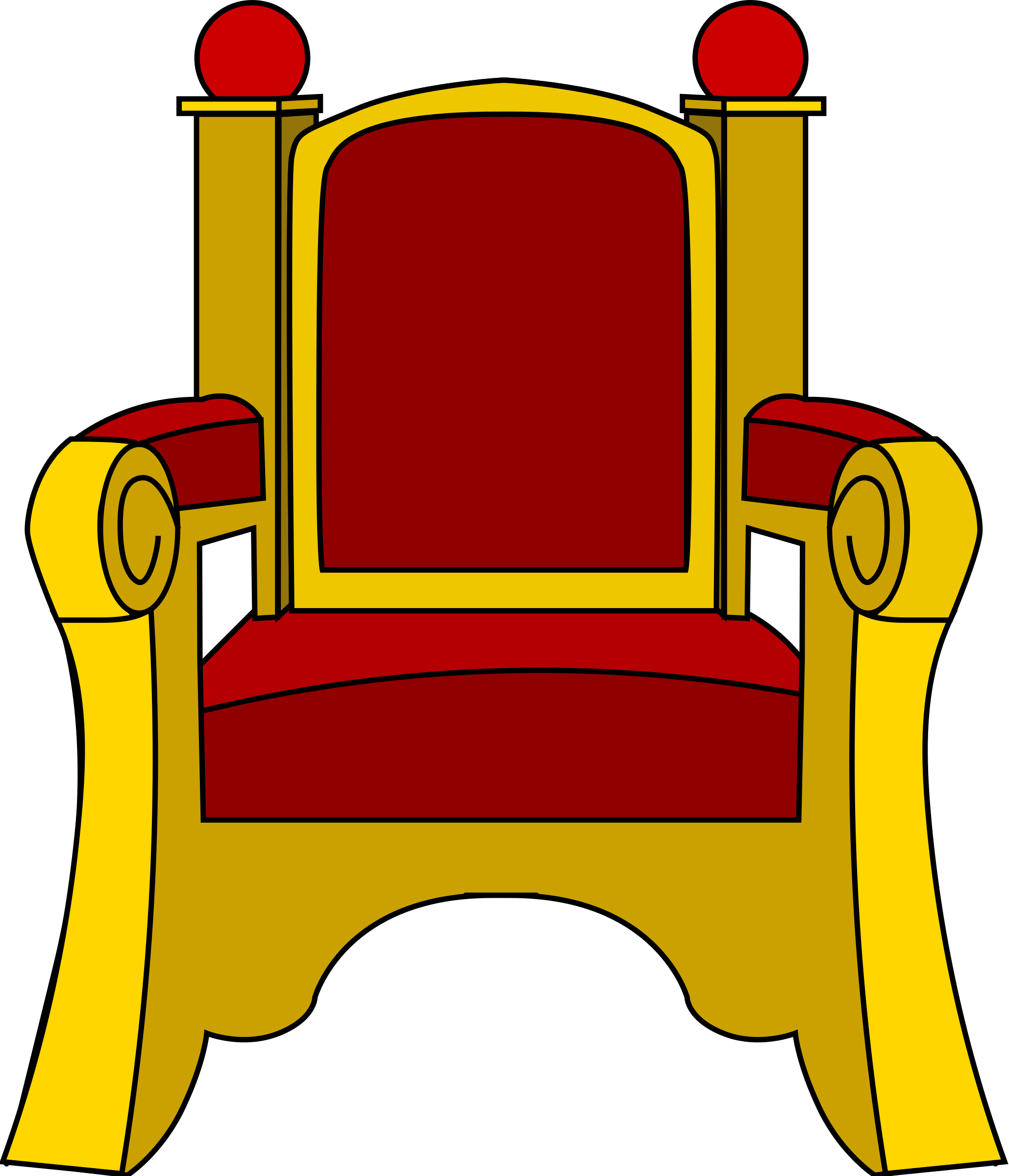 Royal throne clipart 