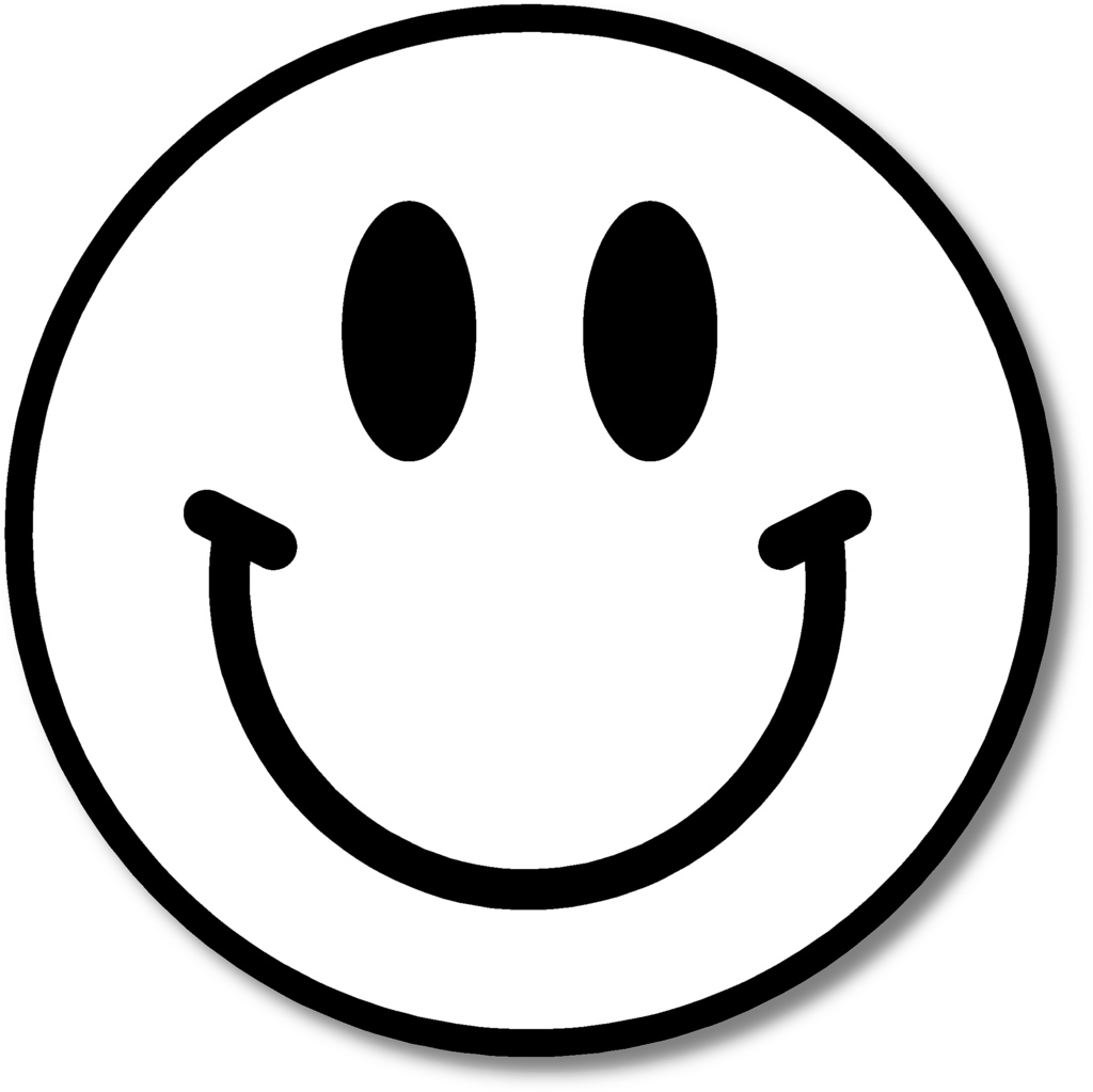 Bladk And White Sad Smiley Face Symbol 