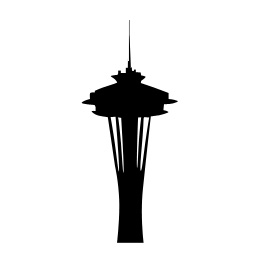 Seattle Space Needle Silhouette 