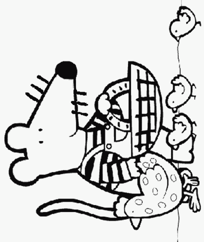 Town Mouse Country Mouse Coloring Page 