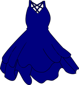 Blue Dress Clipart 