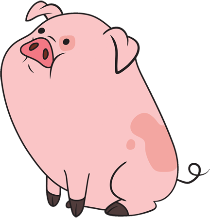 cute pig cartoon 