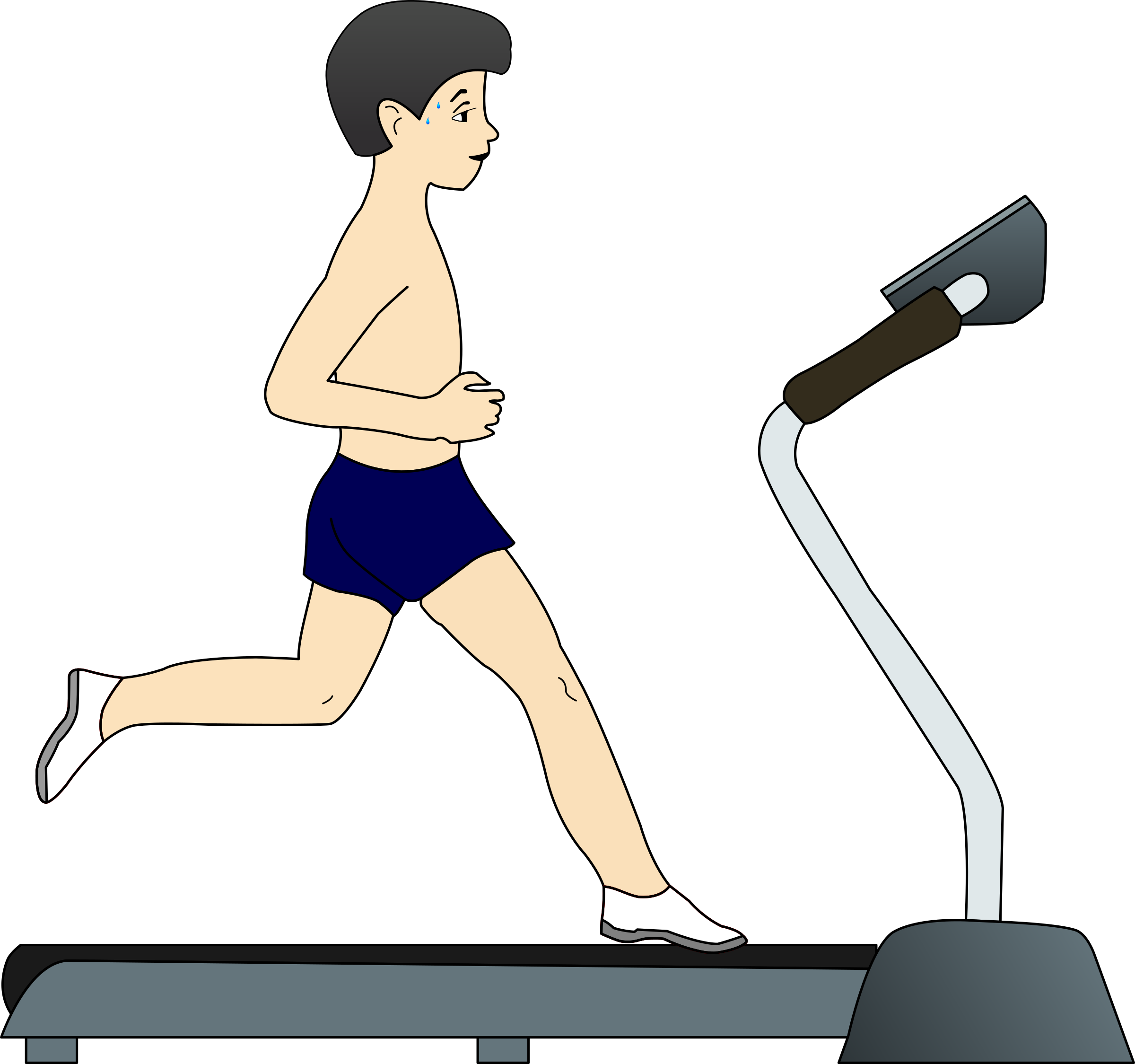 Free Exercising Treadmill Cliparts, Download Free Exercising Treadmill