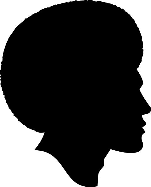 Clipart of silhouette of african american business men 
