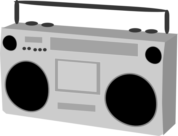 Technology Vector Graphics Including Boombox and Camera 