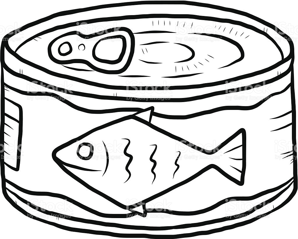 Canned Fish Cartoon stock vector art 470967661 