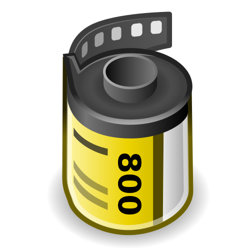 free clipart image of slide film