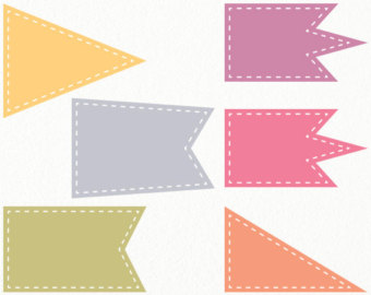 flag banner clip art chevron