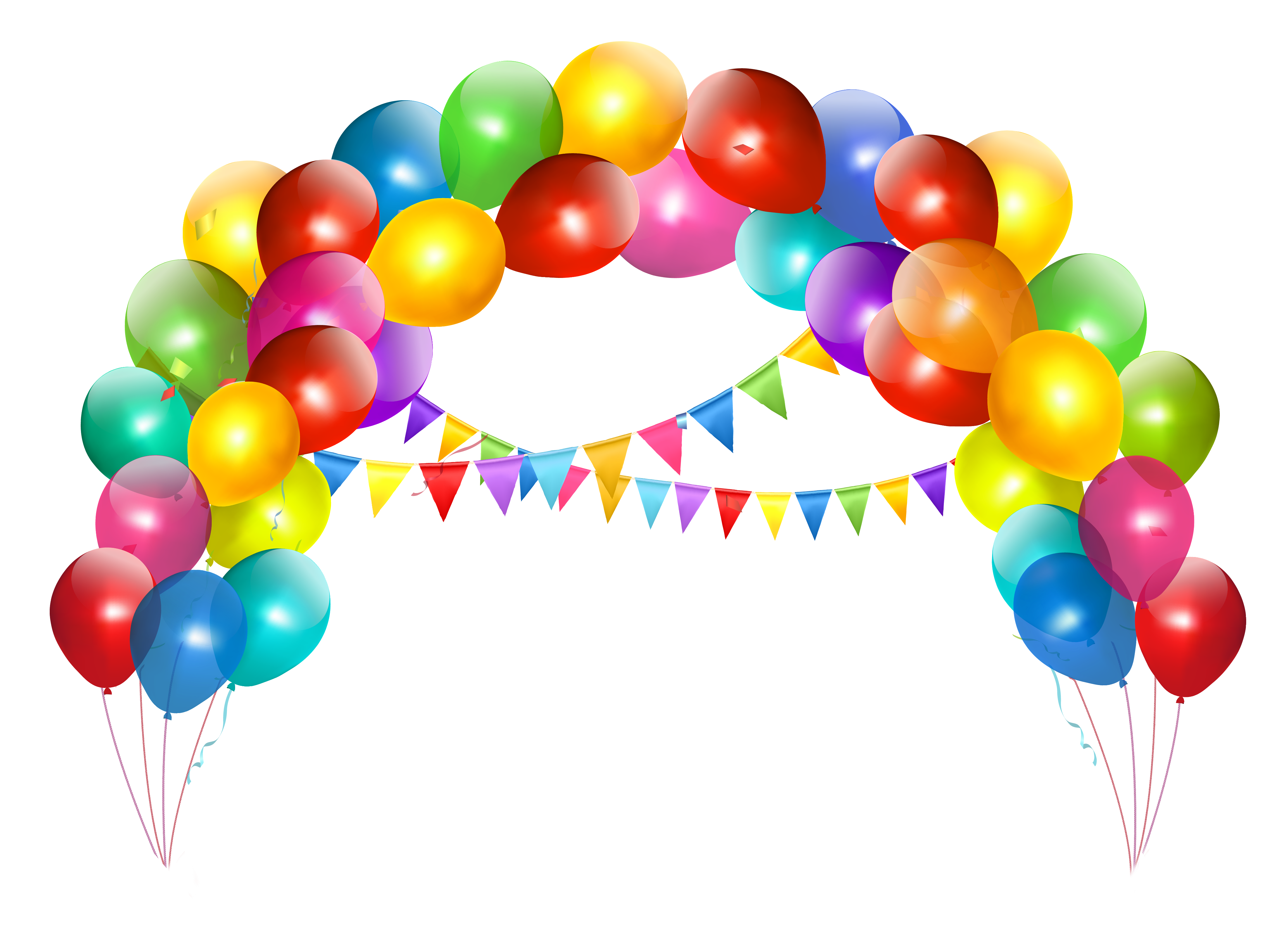 Free Balloons Background Clipart 
