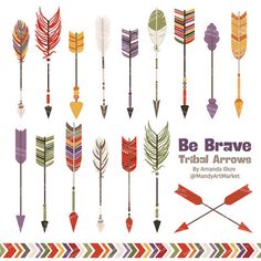 pretty vintage curved arrow clipart 