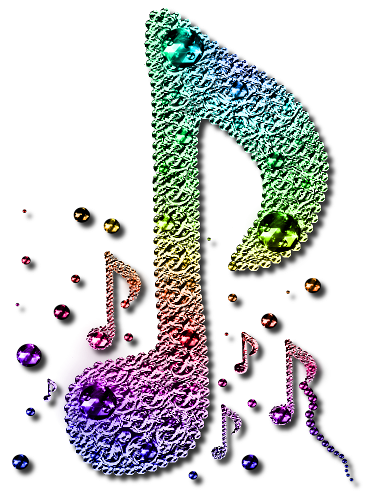 Multi Music Notes Clipart 
