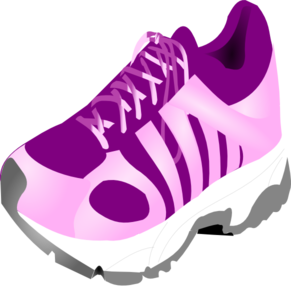 Tennis Shoes Clipart Black And White 
