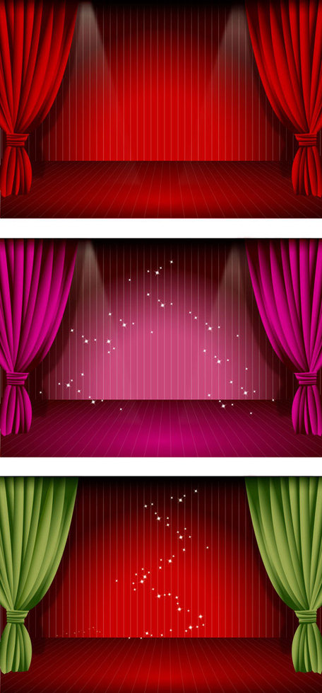 Stage Curtain Clip Art, Vector Stage Curtain 